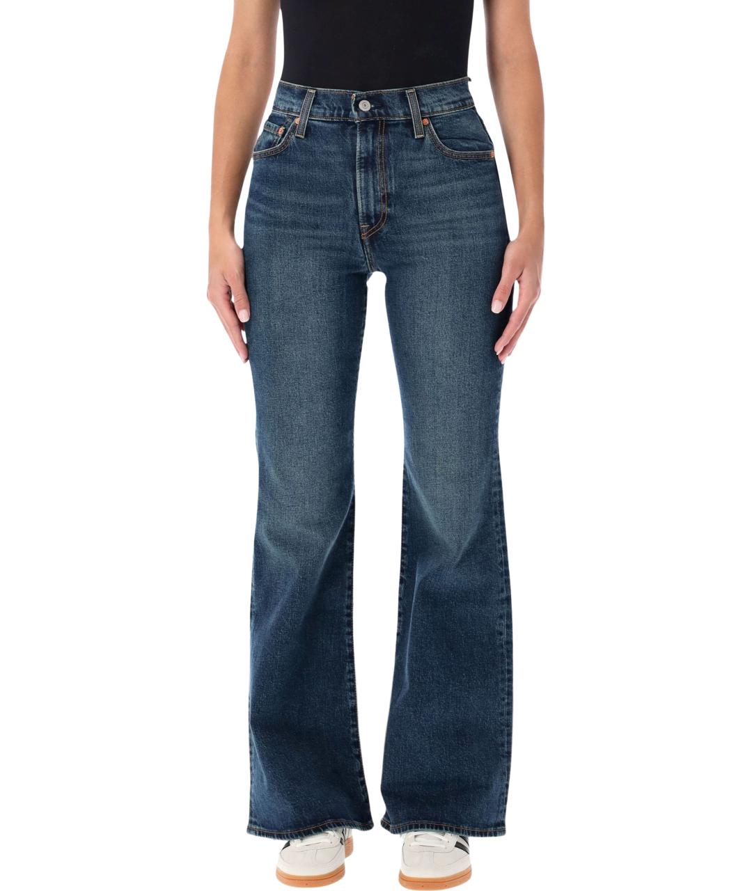 LEVI'S Синие хлопковые прямые джинсы, фото 1