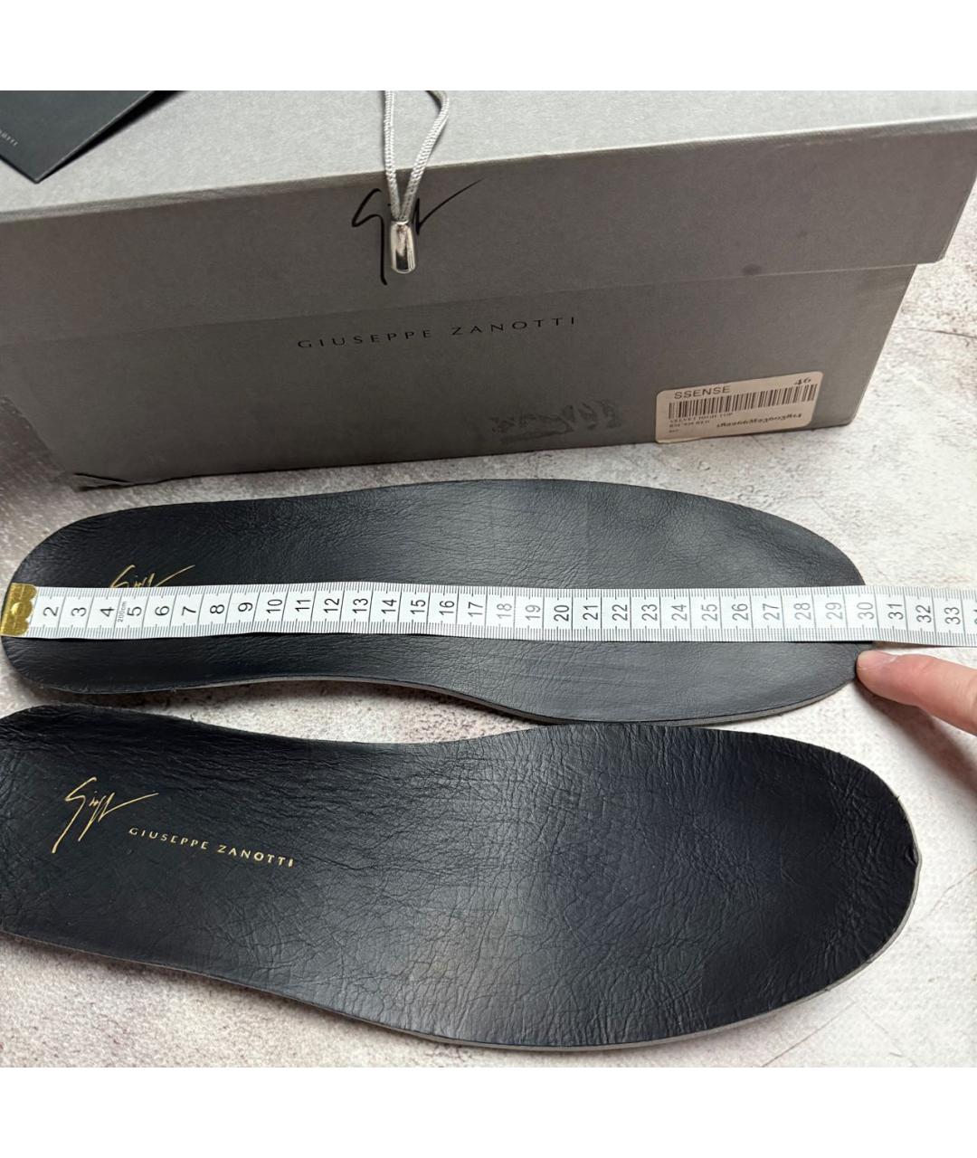 GIUSEPPE ZANOTTI DESIGN Красные бархатные высокие кроссовки / кеды, фото 7