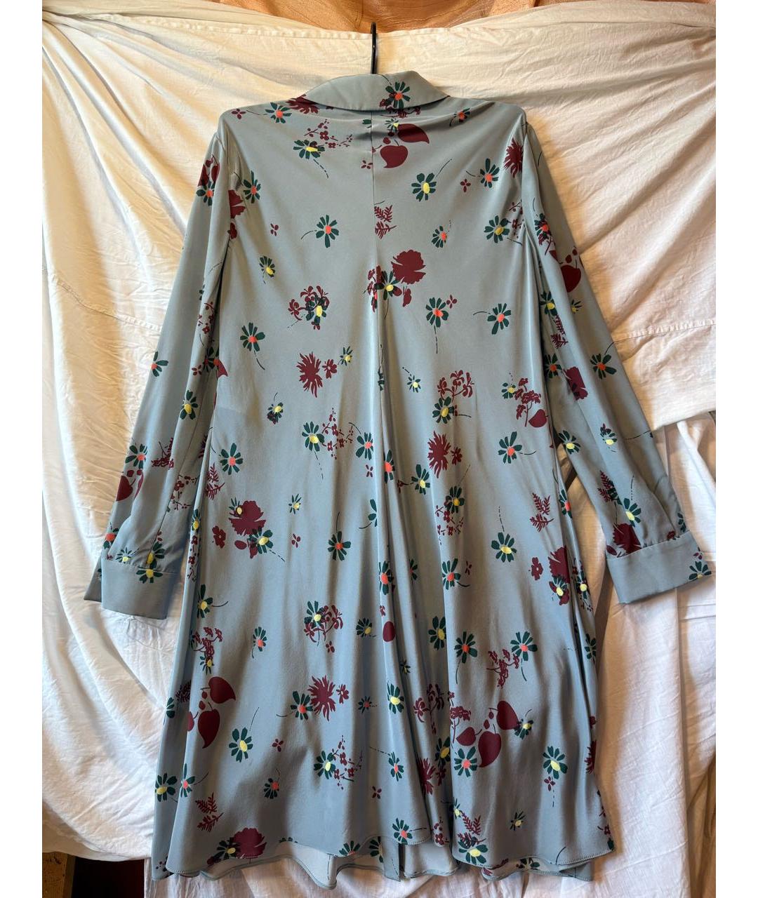VALENTINO Мульти шелковое повседневное платье, фото 2