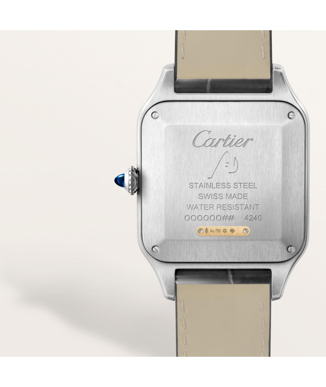 CARTIER Серебряные часы из желтого золота, фото 2