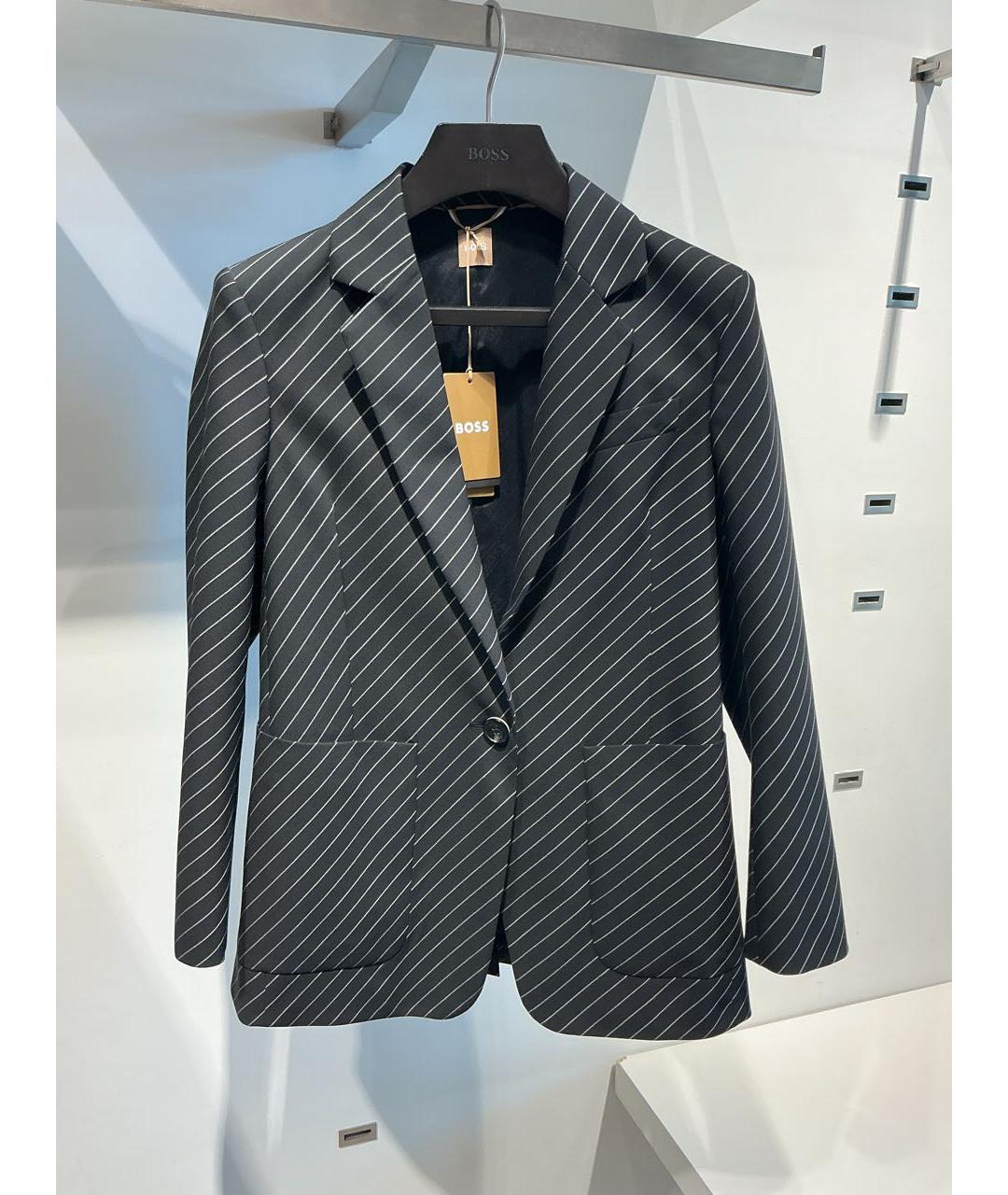 HUGO BOSS Черный шерстяной костюм с брюками, фото 4