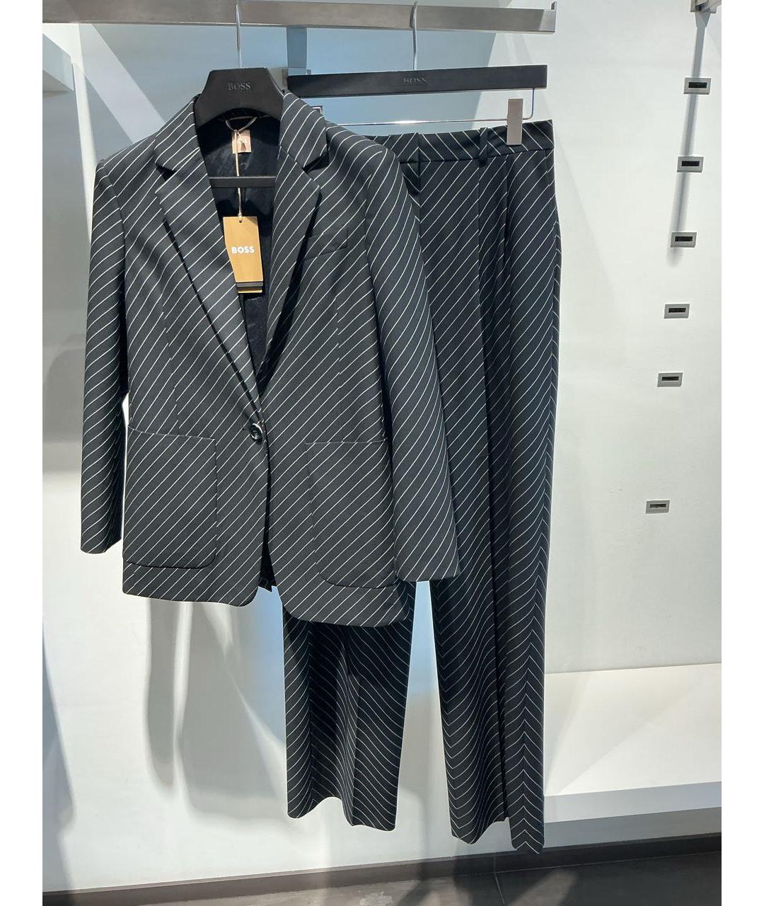 HUGO BOSS Черный шерстяной костюм с брюками, фото 3