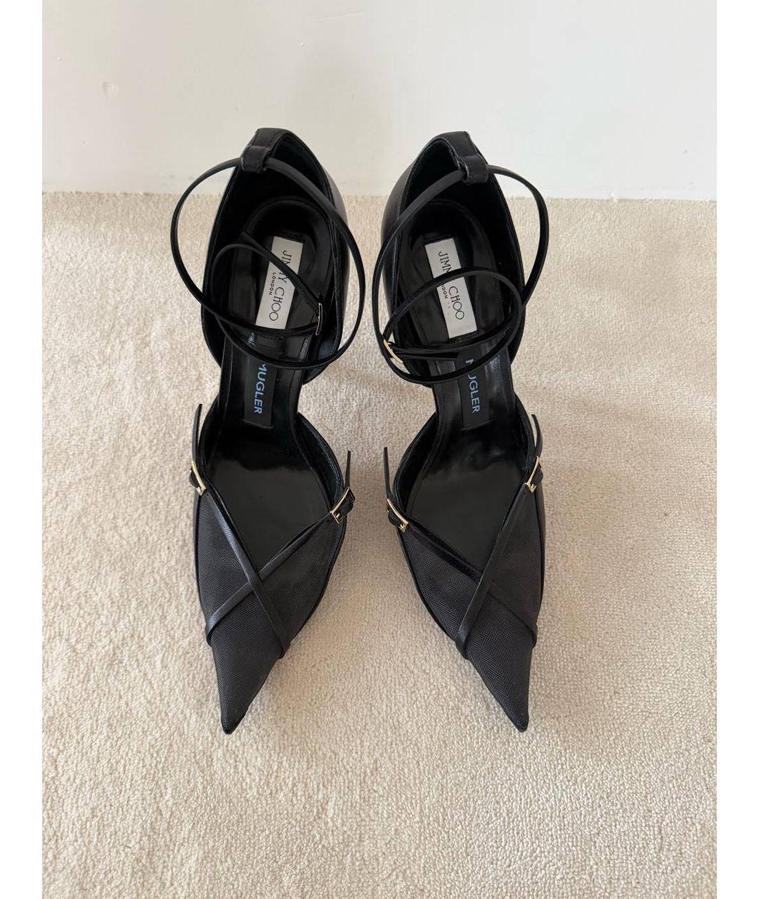 JIMMY CHOO Черные кожаные туфли, фото 3
