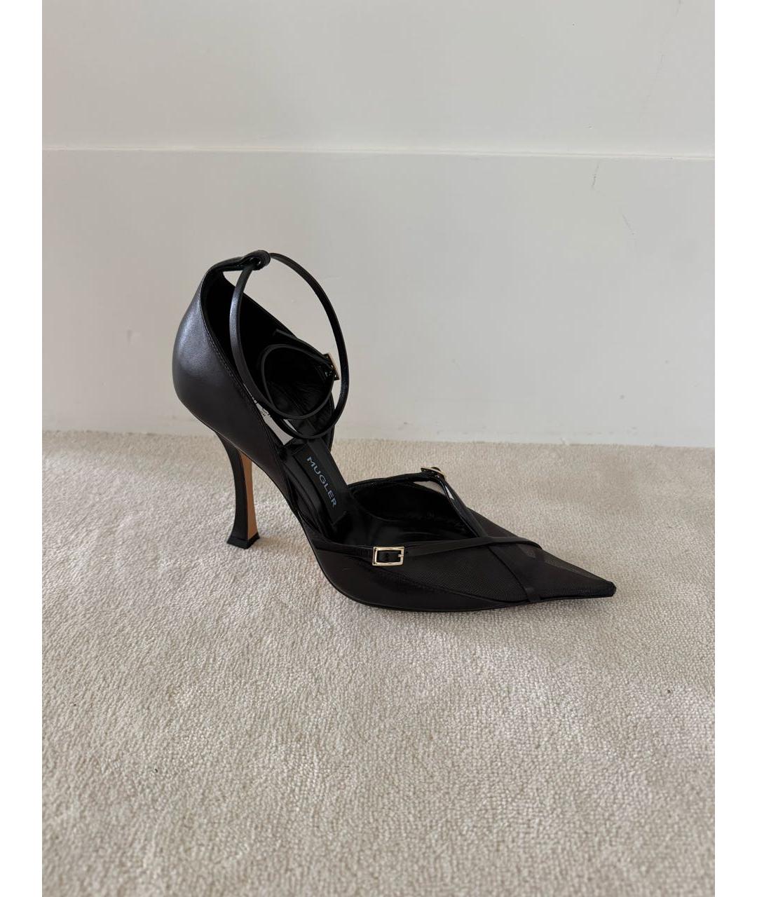 JIMMY CHOO Черные кожаные туфли, фото 9