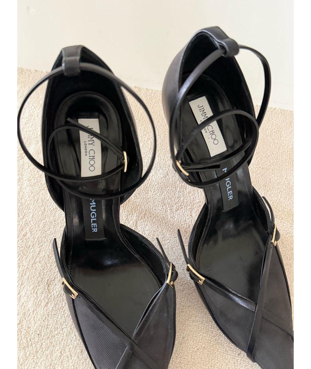 JIMMY CHOO Черные кожаные туфли, фото 6