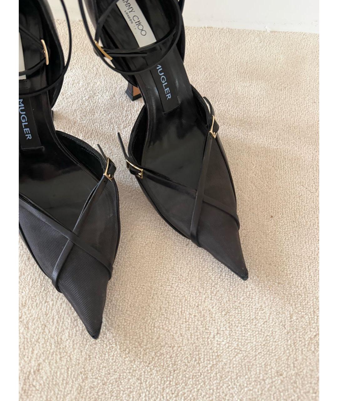 JIMMY CHOO Черные кожаные туфли, фото 7