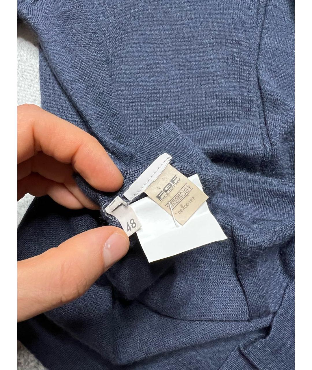 CP COMPANY Синяя шерстяная водолазка, фото 8