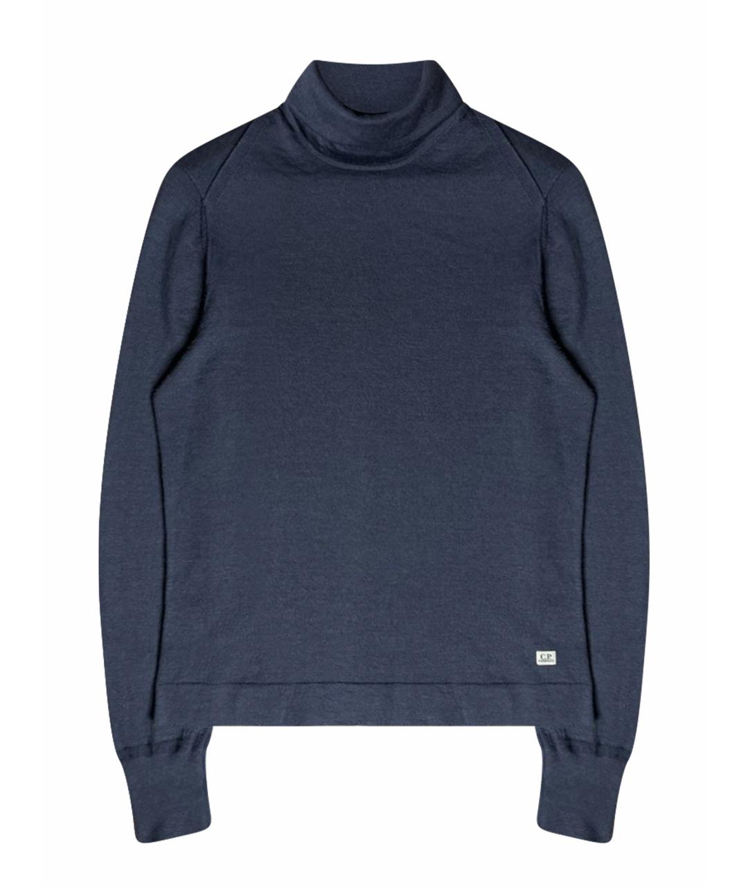 CP COMPANY Синяя шерстяная водолазка, фото 1