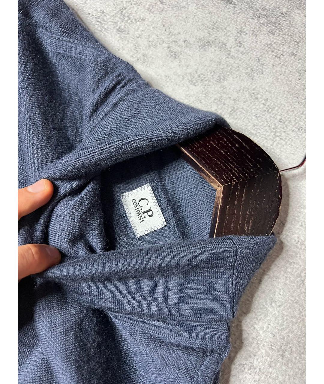 CP COMPANY Синяя шерстяная водолазка, фото 7