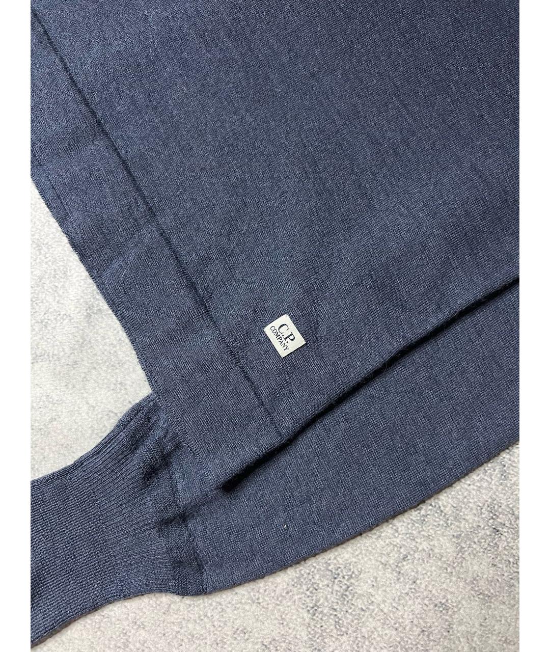 CP COMPANY Синяя шерстяная водолазка, фото 2