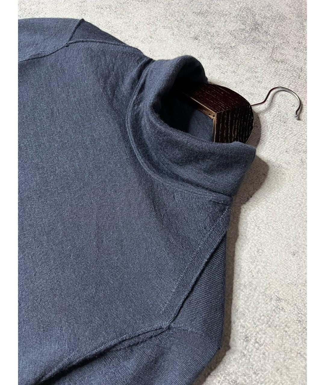 CP COMPANY Синяя шерстяная водолазка, фото 3