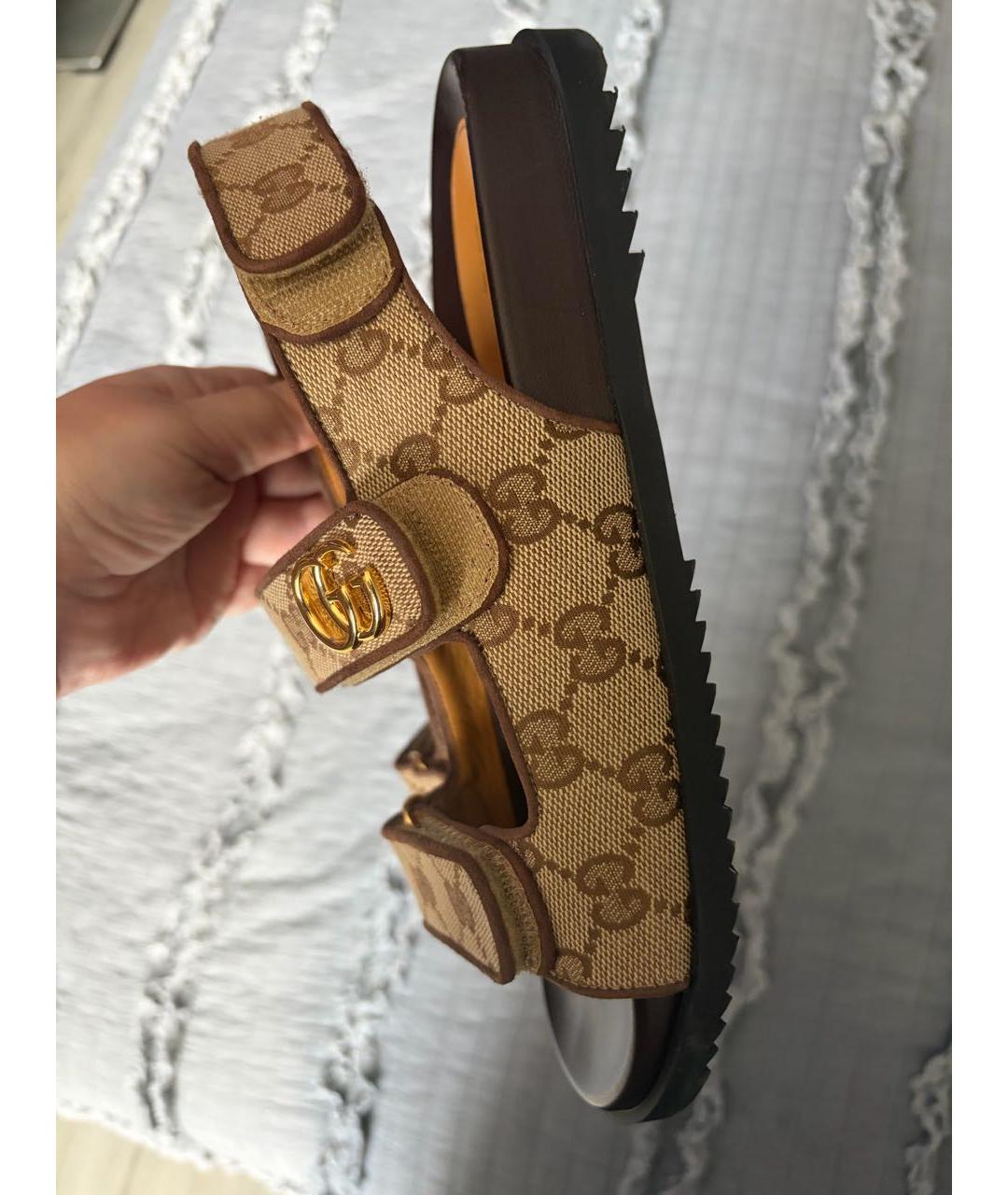 GUCCI Коричневые сандалии, фото 5