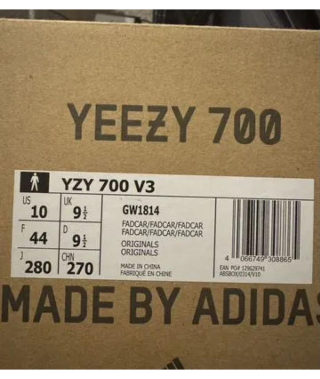 ADIDAS YEEZY Мульти низкие кроссовки / кеды, фото 4
