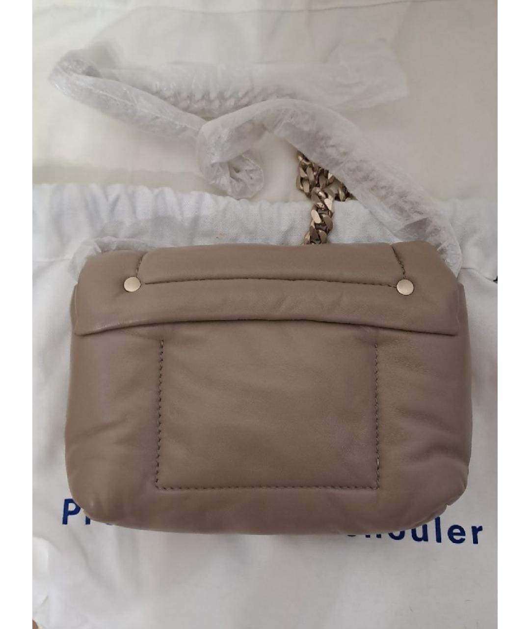 PROENZA SCHOULER Бежевая кожаная сумка через плечо, фото 3