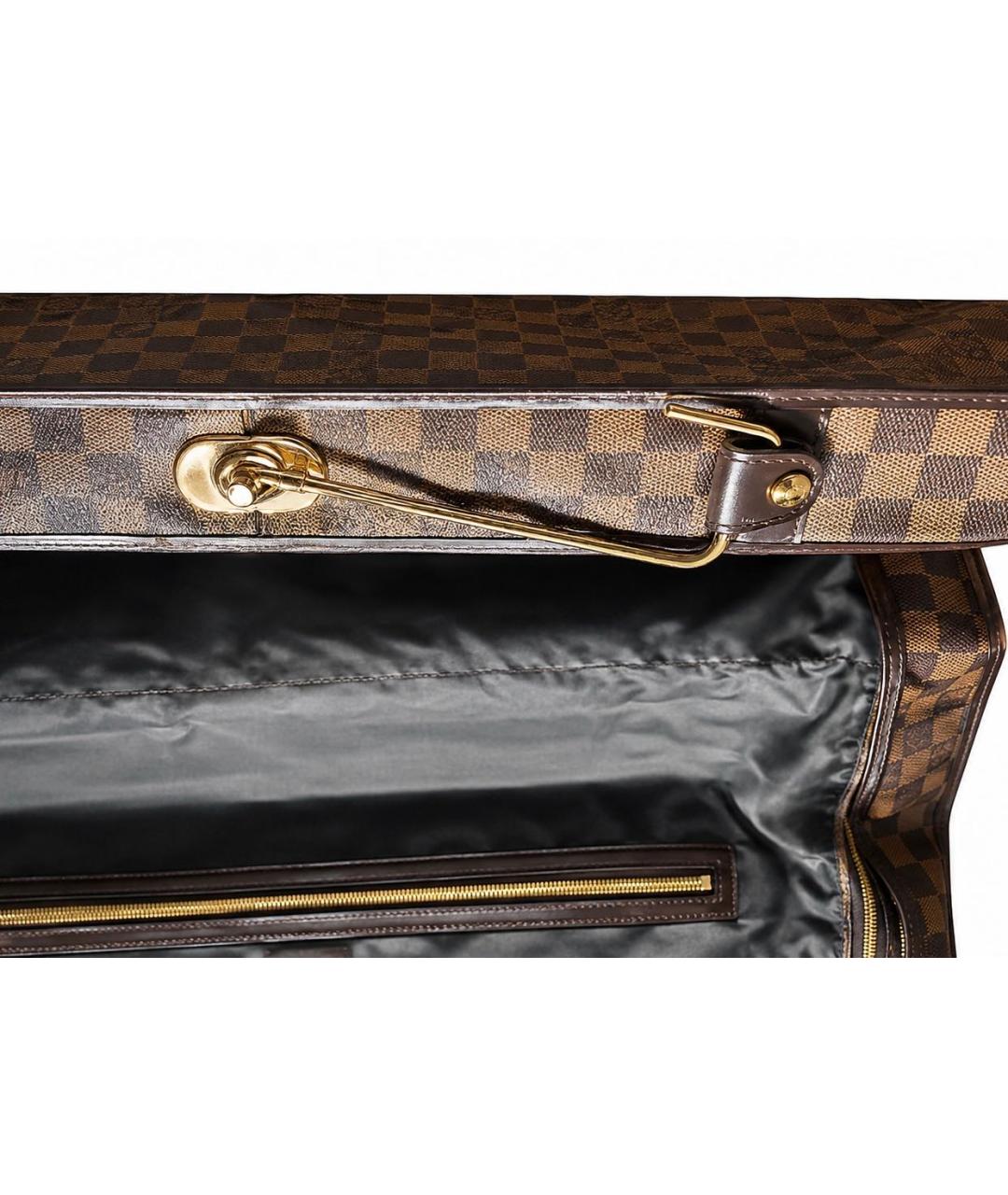 LOUIS VUITTON Коричневая кожаная дорожная/спортивная сумка, фото 3