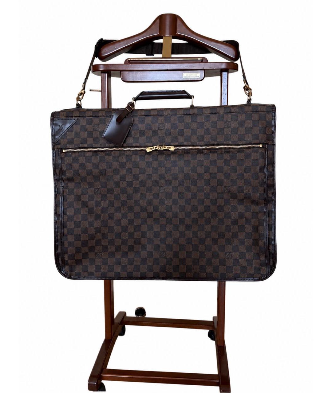 LOUIS VUITTON Коричневая кожаная дорожная/спортивная сумка, фото 2