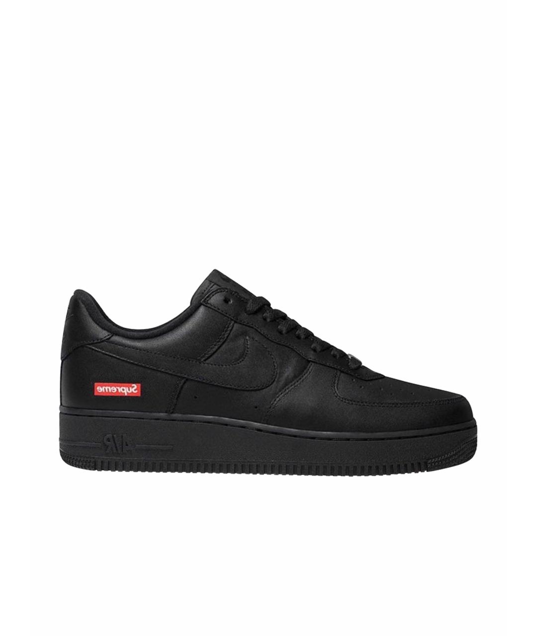 NIKE Черные кроссовки из искусственной кожи, фото 1