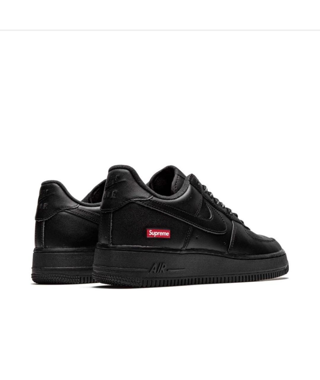 NIKE Черные кроссовки из искусственной кожи, фото 3
