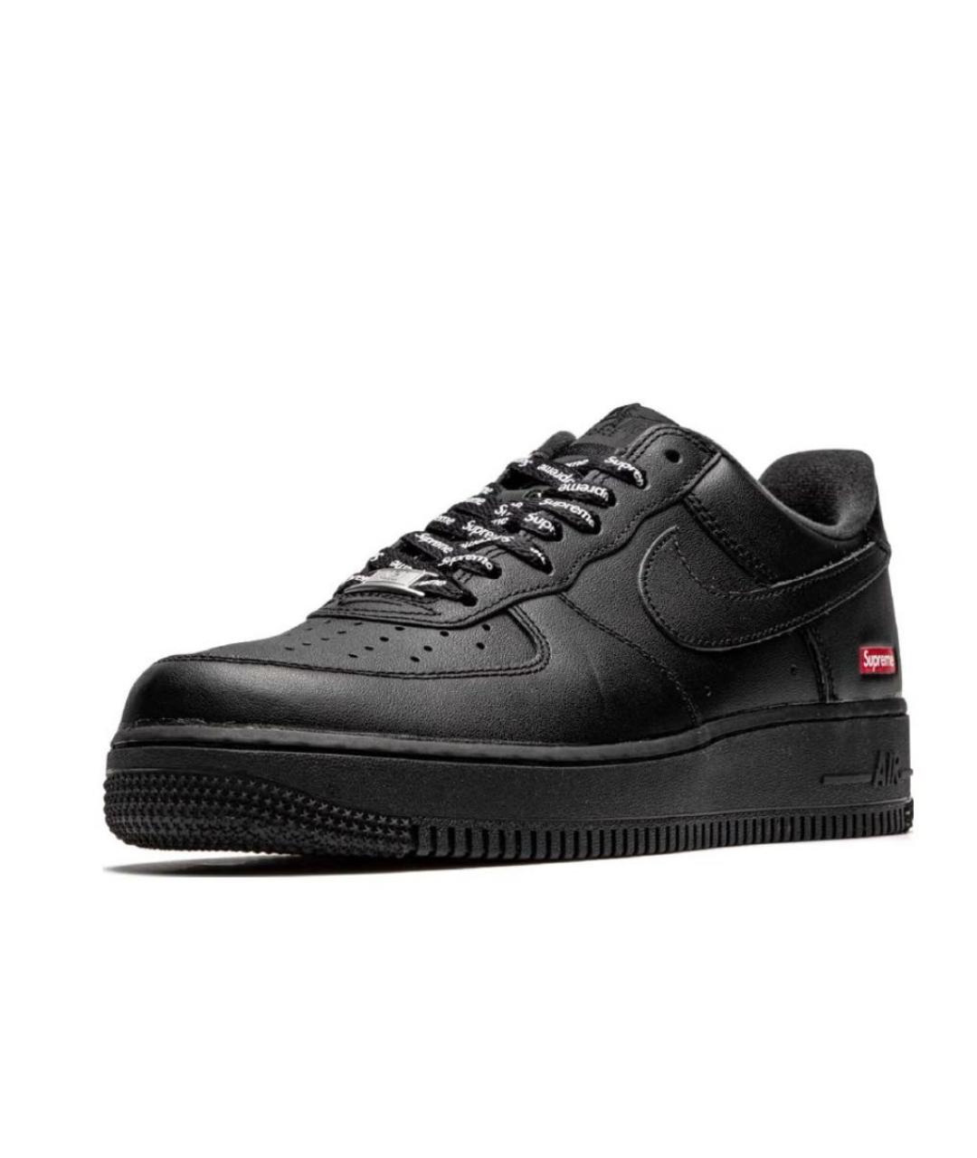 NIKE Черные кроссовки из искусственной кожи, фото 2