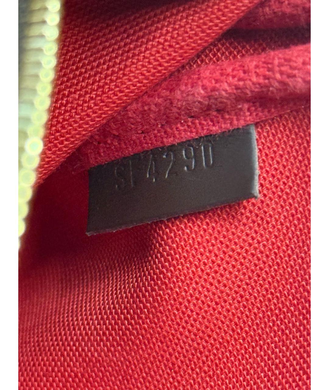 LOUIS VUITTON Коричневая сумка с короткими ручками из канвы, фото 6