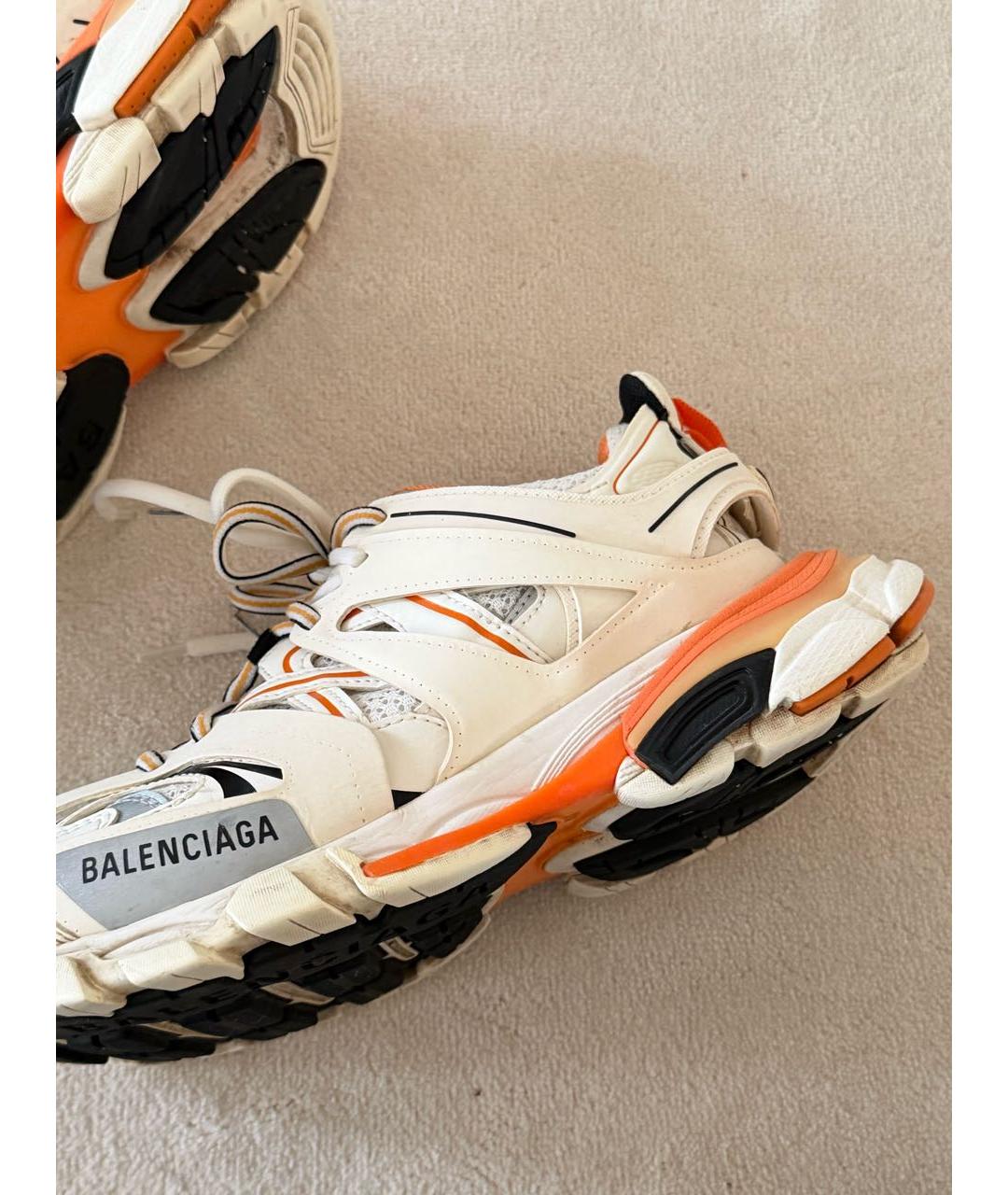 BALENCIAGA Бежевые текстильные кроссовки, фото 7