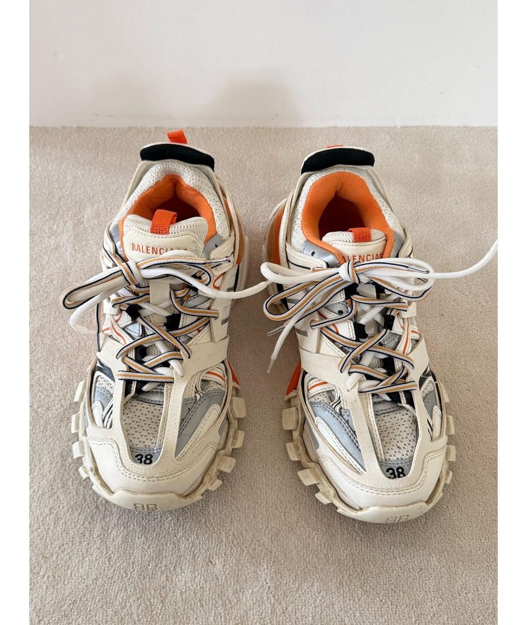 BALENCIAGA Бежевые текстильные кроссовки, фото 3