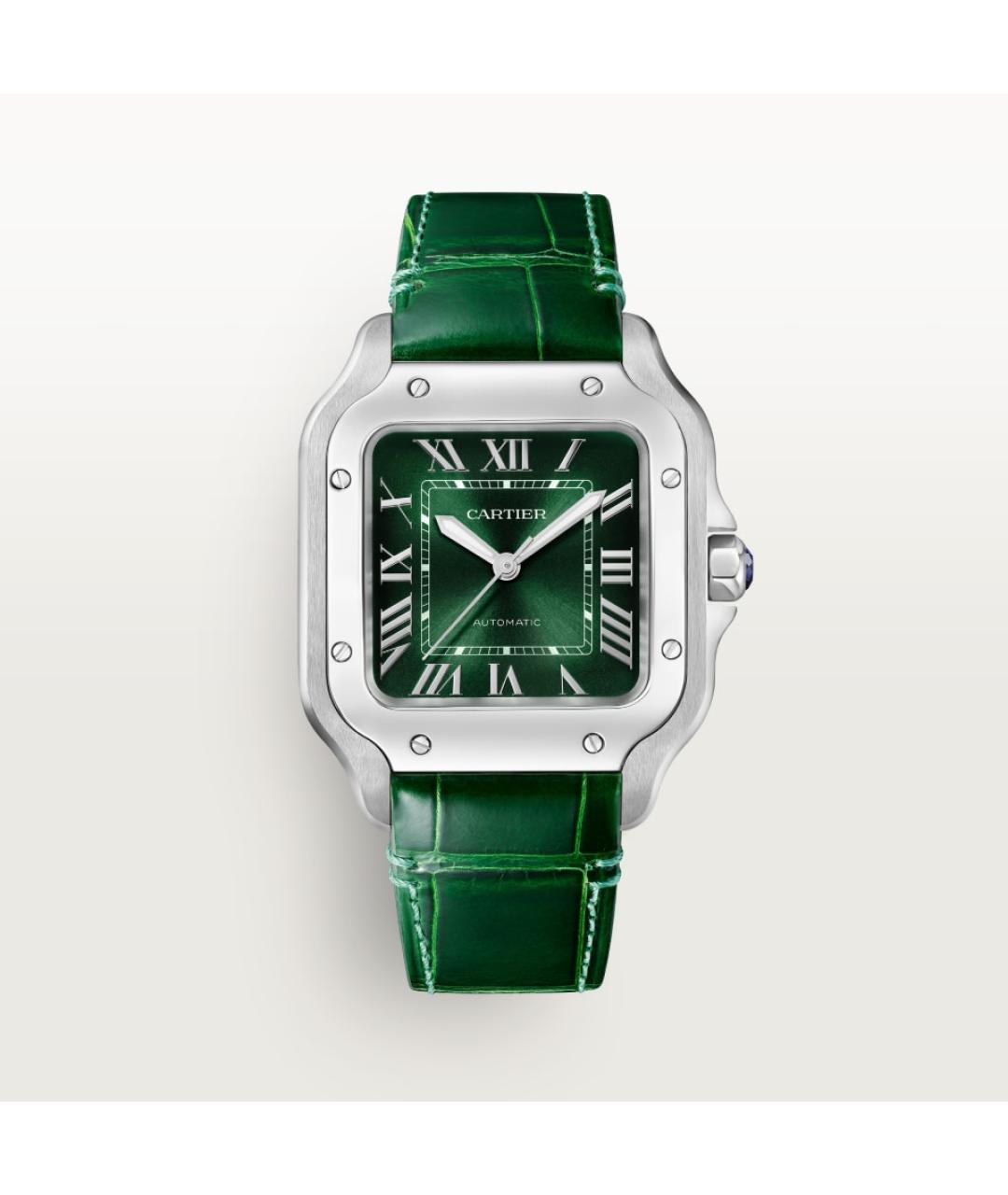 CARTIER Зеленые часы, фото 3