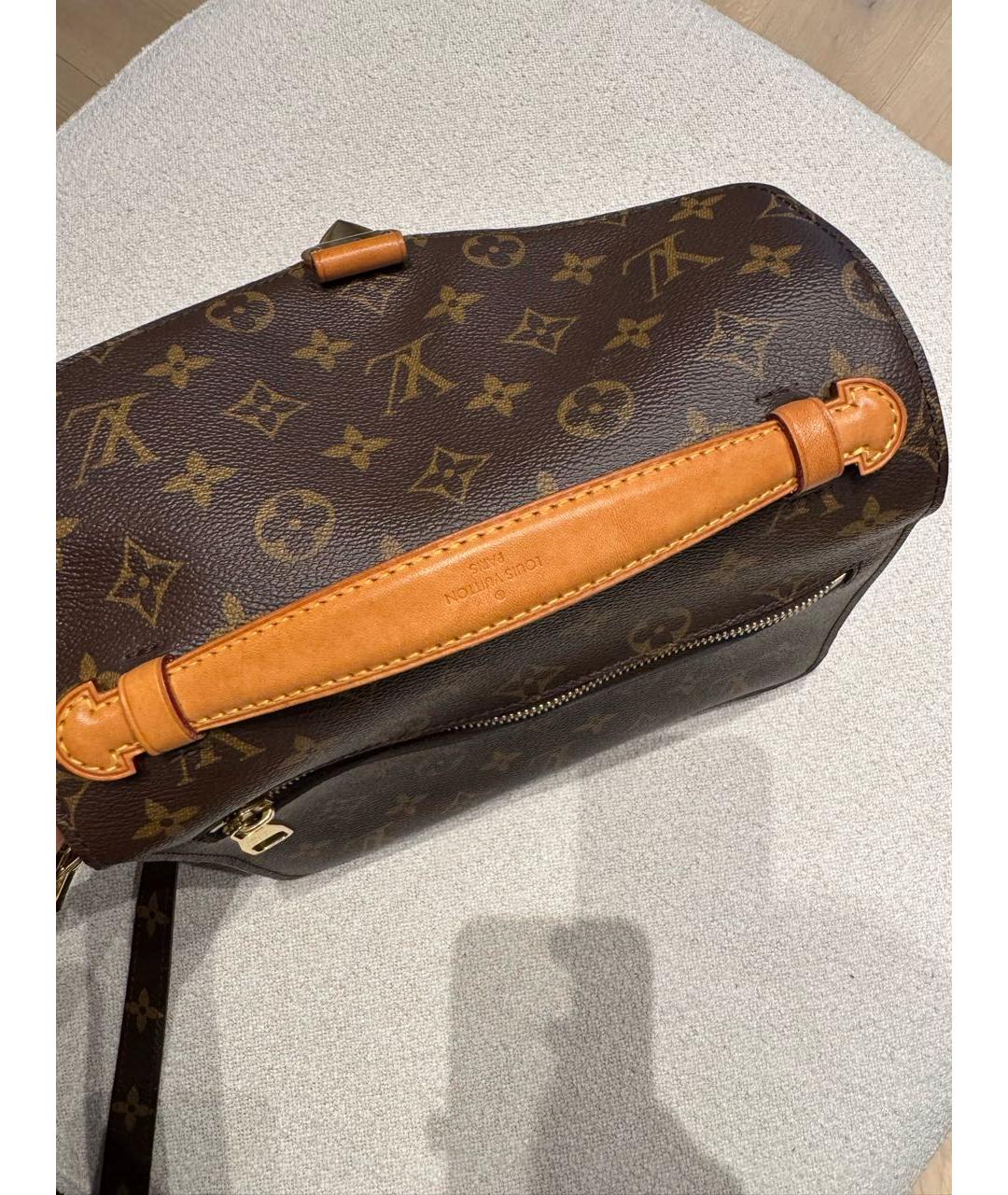 LOUIS VUITTON Коричневая сумка через плечо из канвы, фото 3