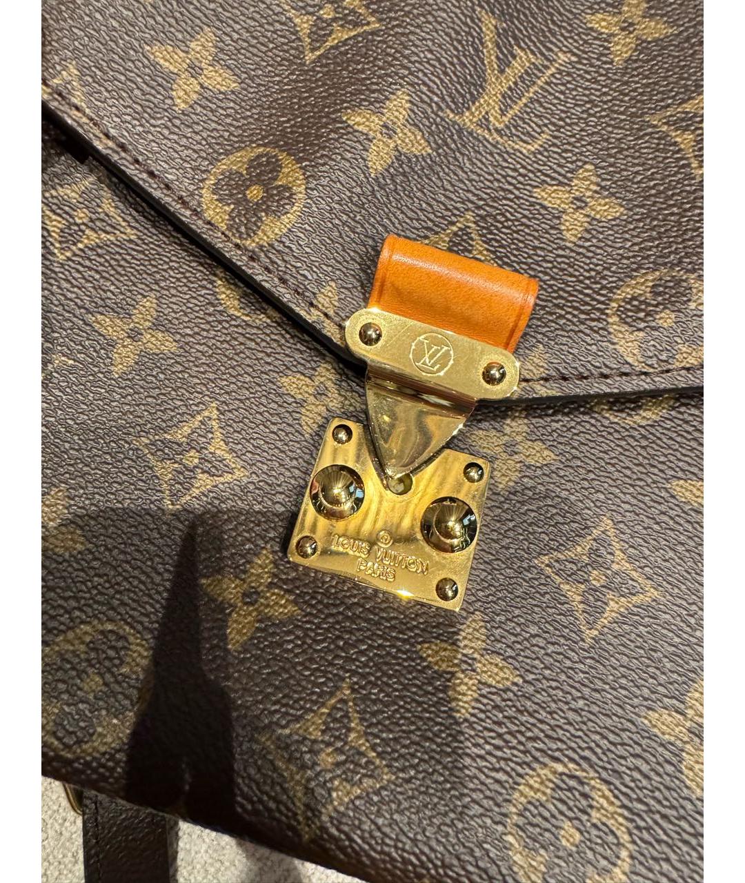 LOUIS VUITTON Коричневая сумка через плечо из канвы, фото 5