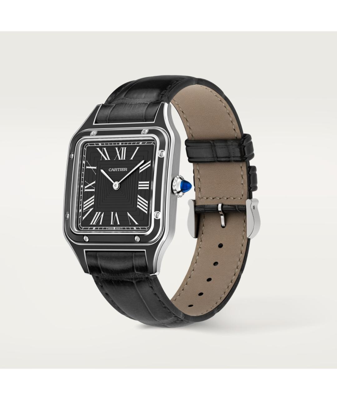 CARTIER Черные часы, фото 3