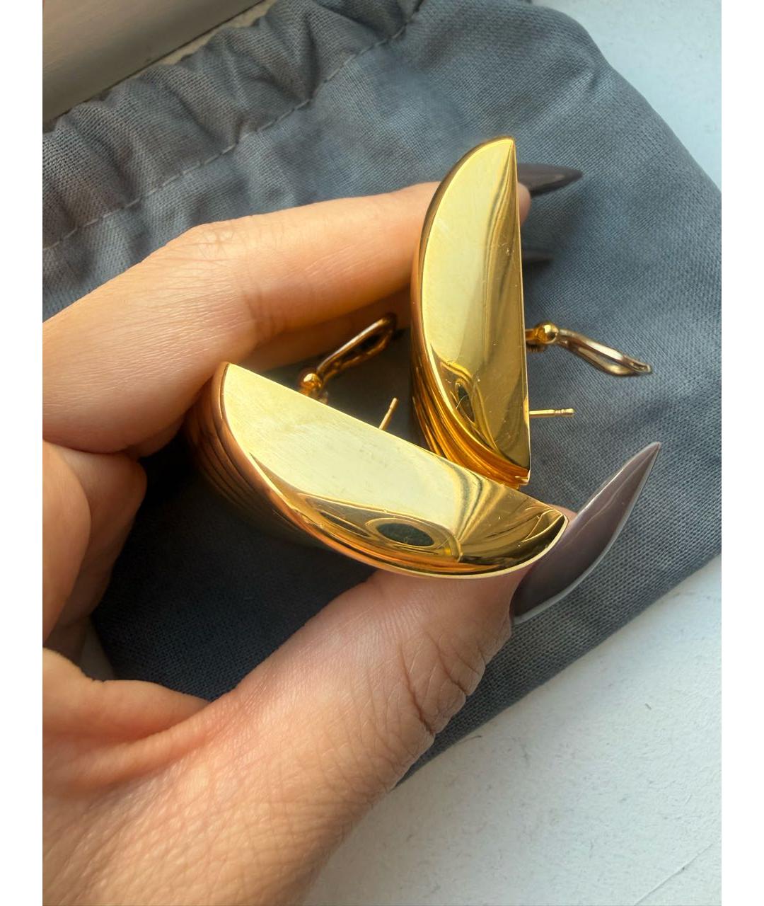 BALENCIAGA Золотые серьги, фото 5