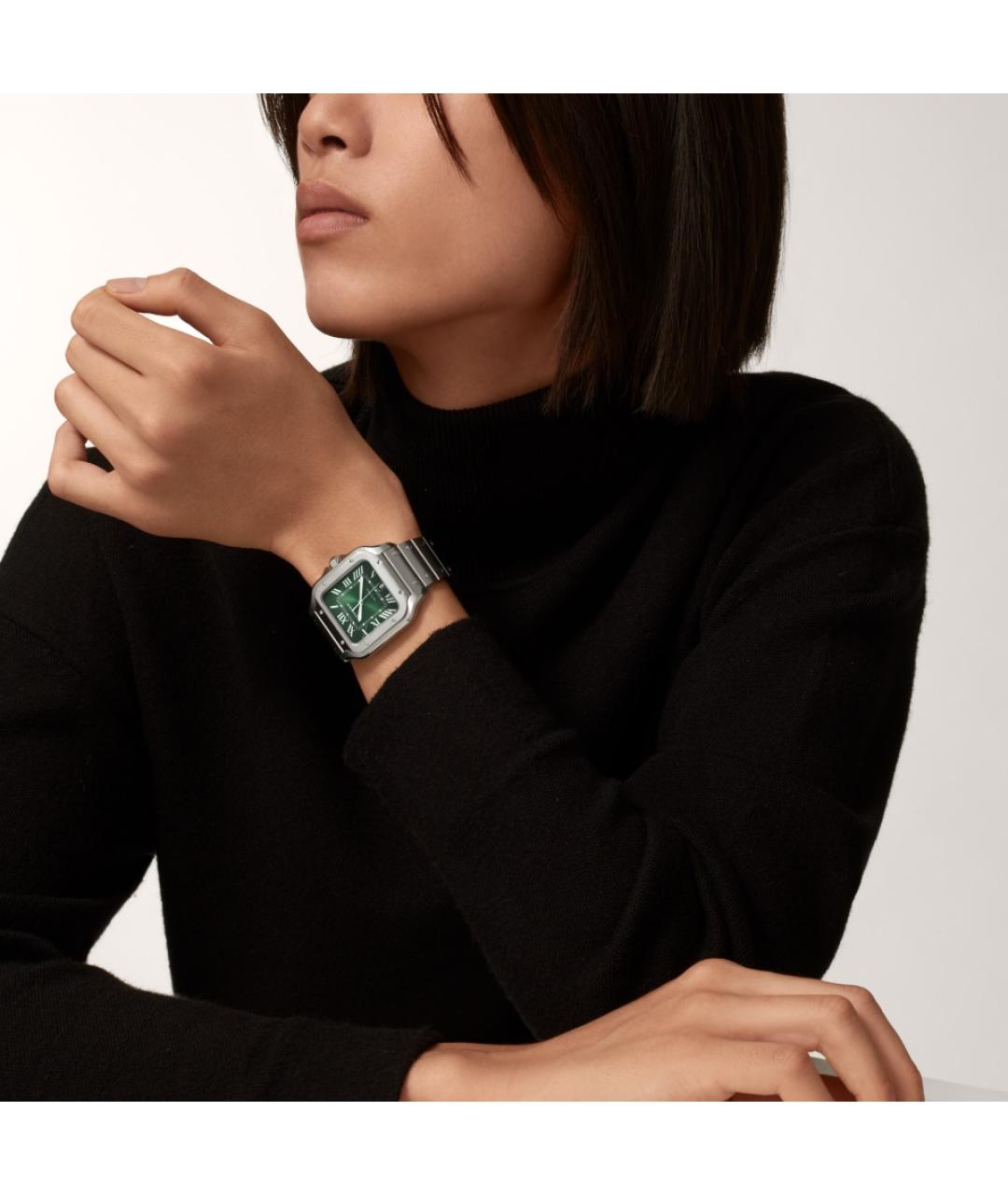 CARTIER Зеленые часы, фото 4