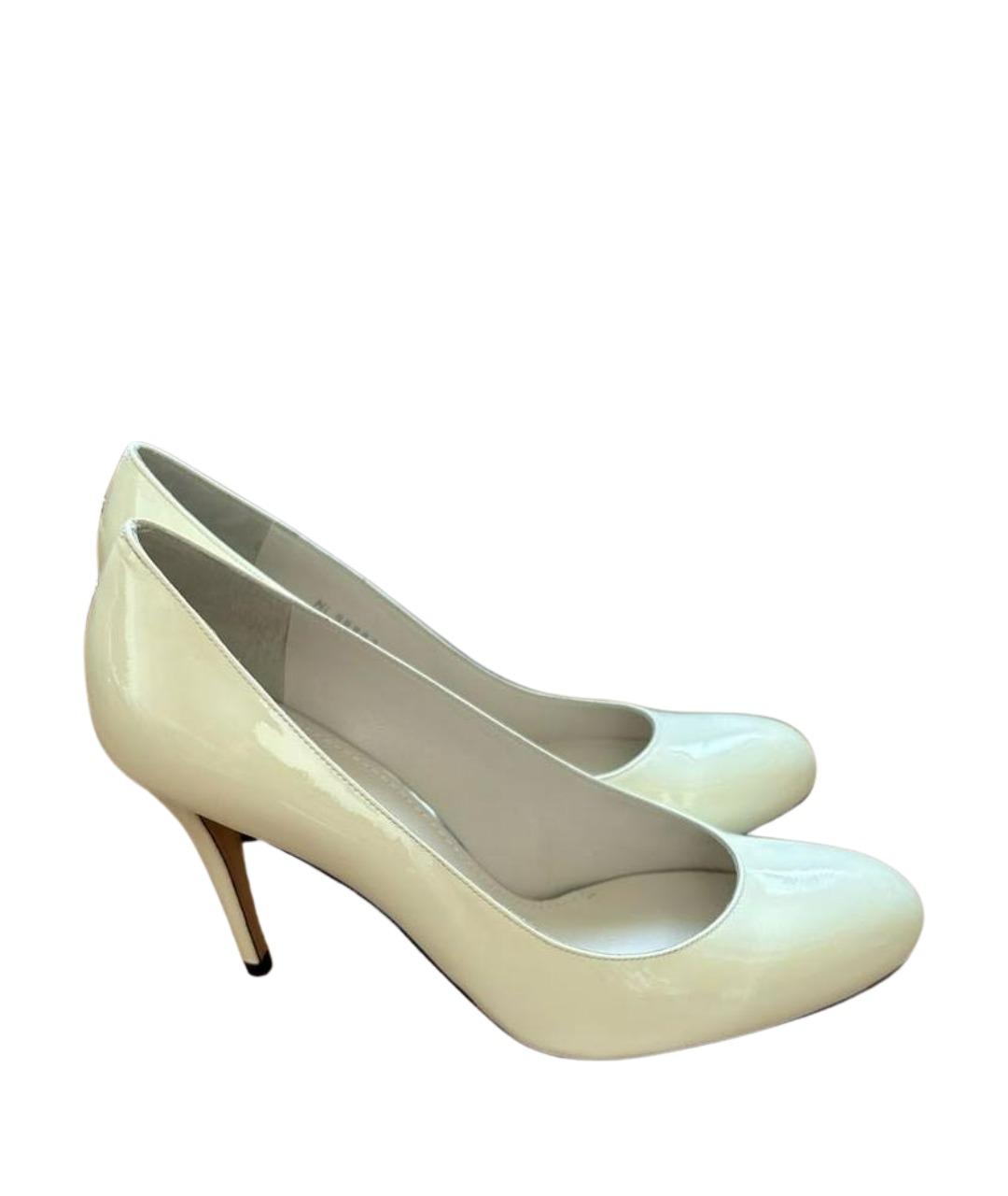 STUART WEITZMAN Белые туфли из лакированной кожи, фото 1