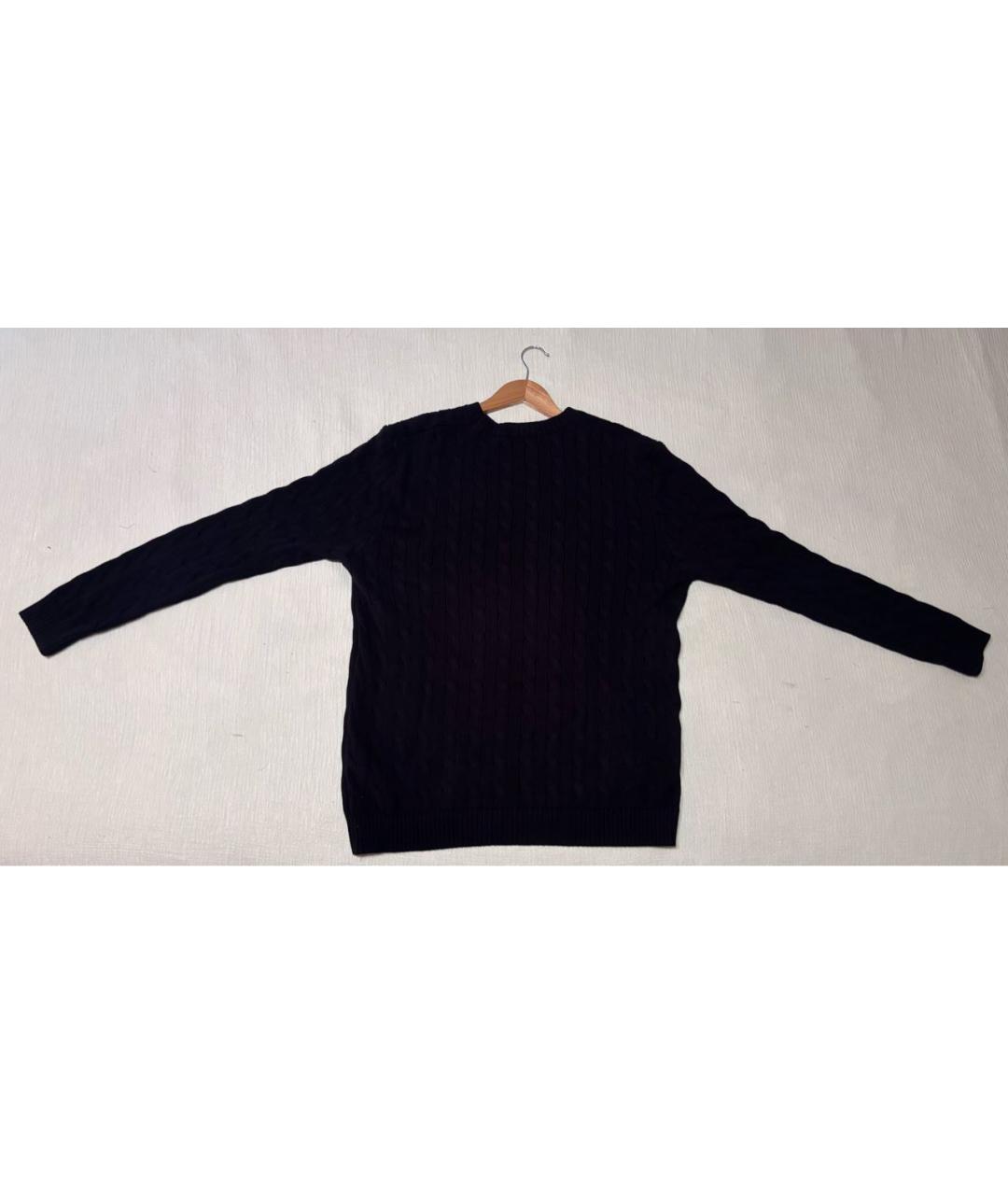 POLO RALPH LAUREN Черный хлопковый джемпер / свитер, фото 2