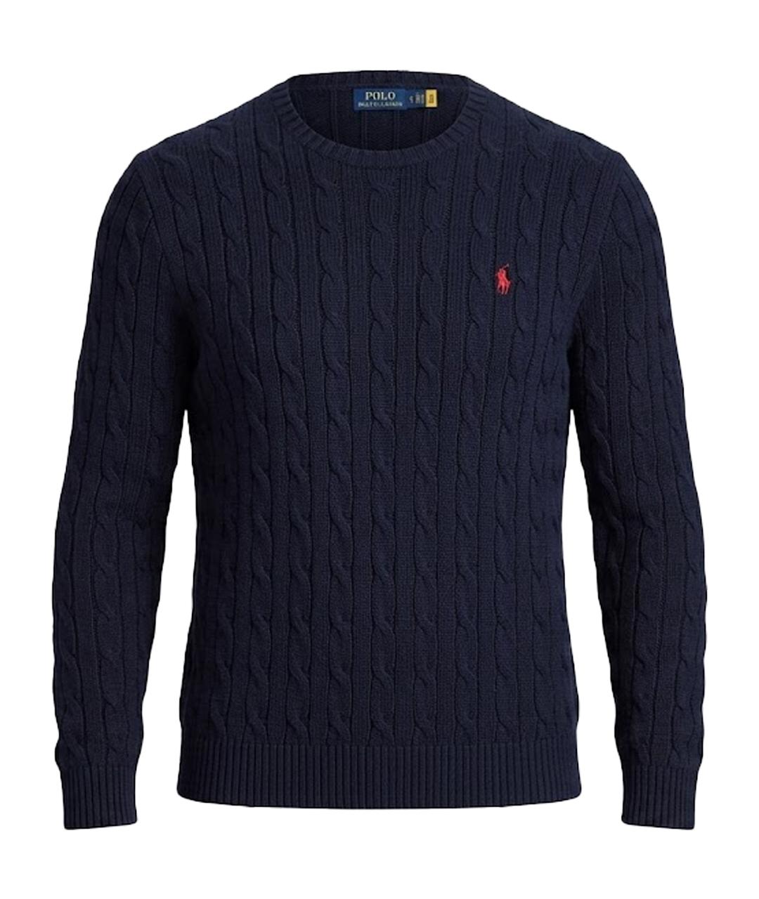 POLO RALPH LAUREN Черный хлопковый джемпер / свитер, фото 1