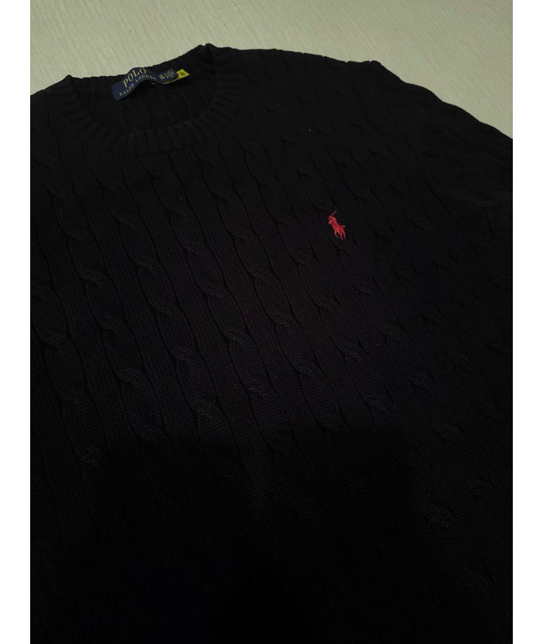 POLO RALPH LAUREN Черный хлопковый джемпер / свитер, фото 5
