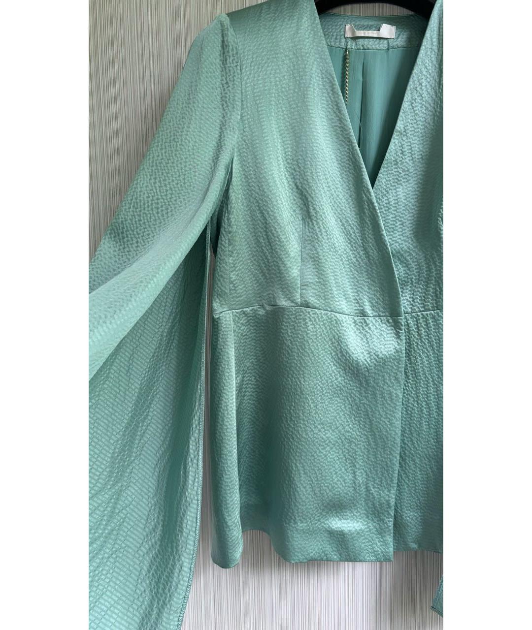 MAX MARA Зеленый шелковый костюм с брюками, фото 4