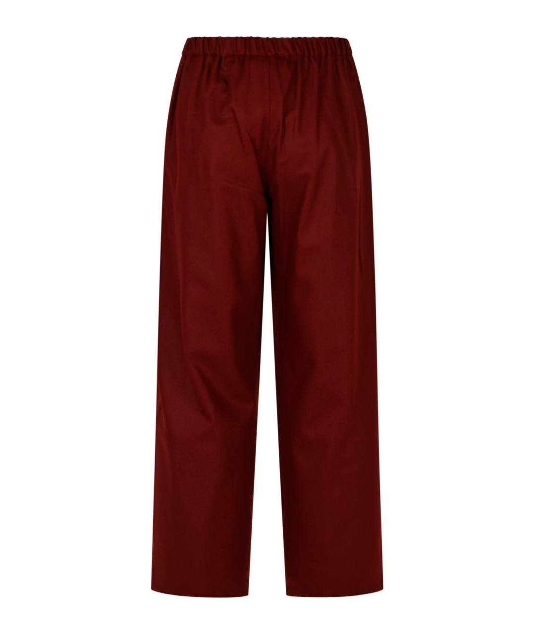 'S MAX MARA Бордовые прямые брюки, фото 4