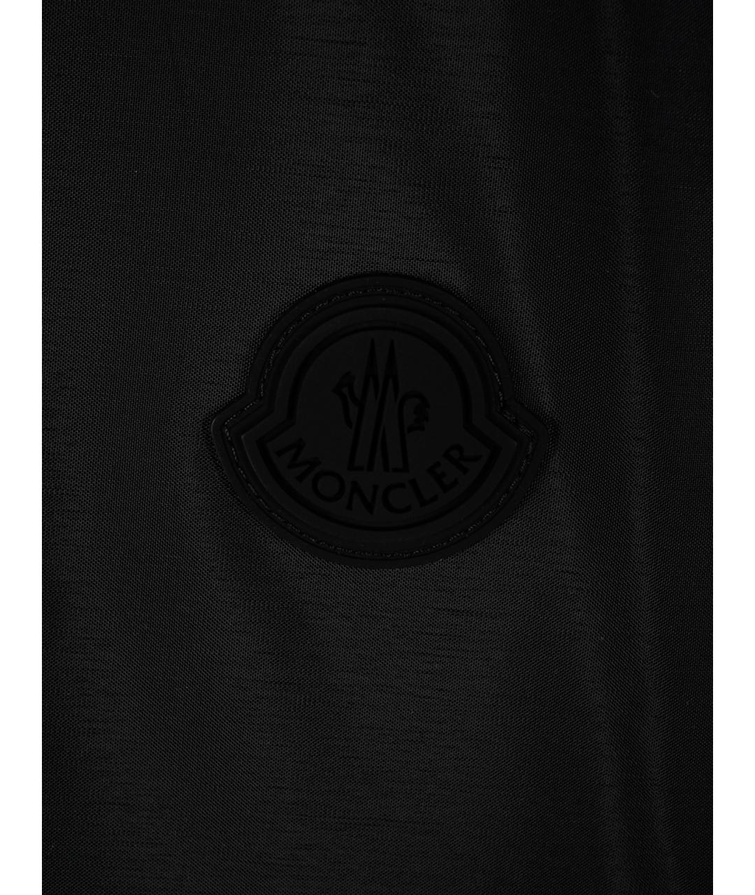 MONCLER Черная полиамидовая куртка, фото 3