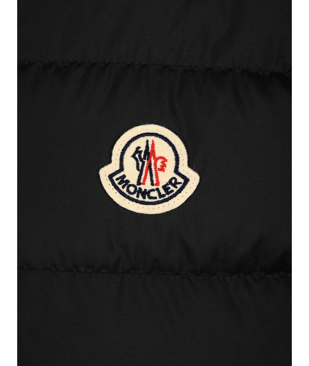 MONCLER Черный синтетический жилет, фото 3