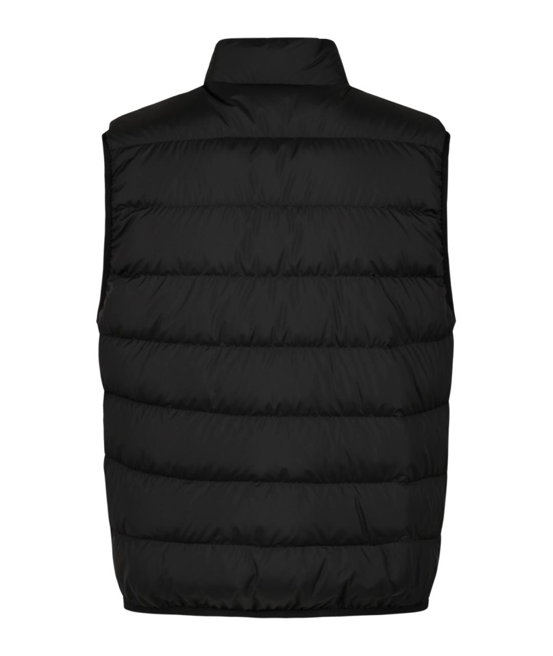 MONCLER Черный синтетический жилет, фото 2