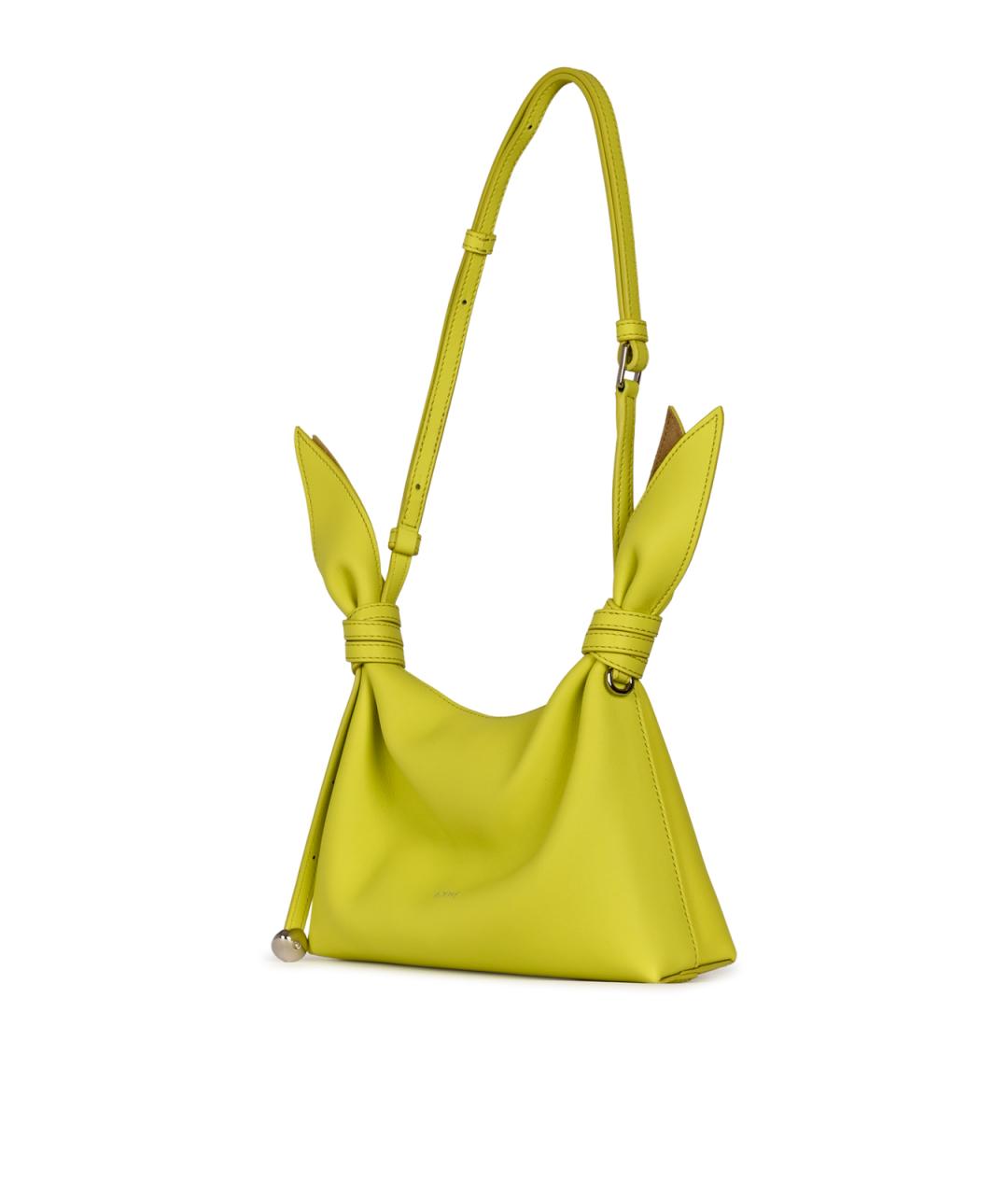 LOEWE Желтая кожаная сумка через плечо, фото 4