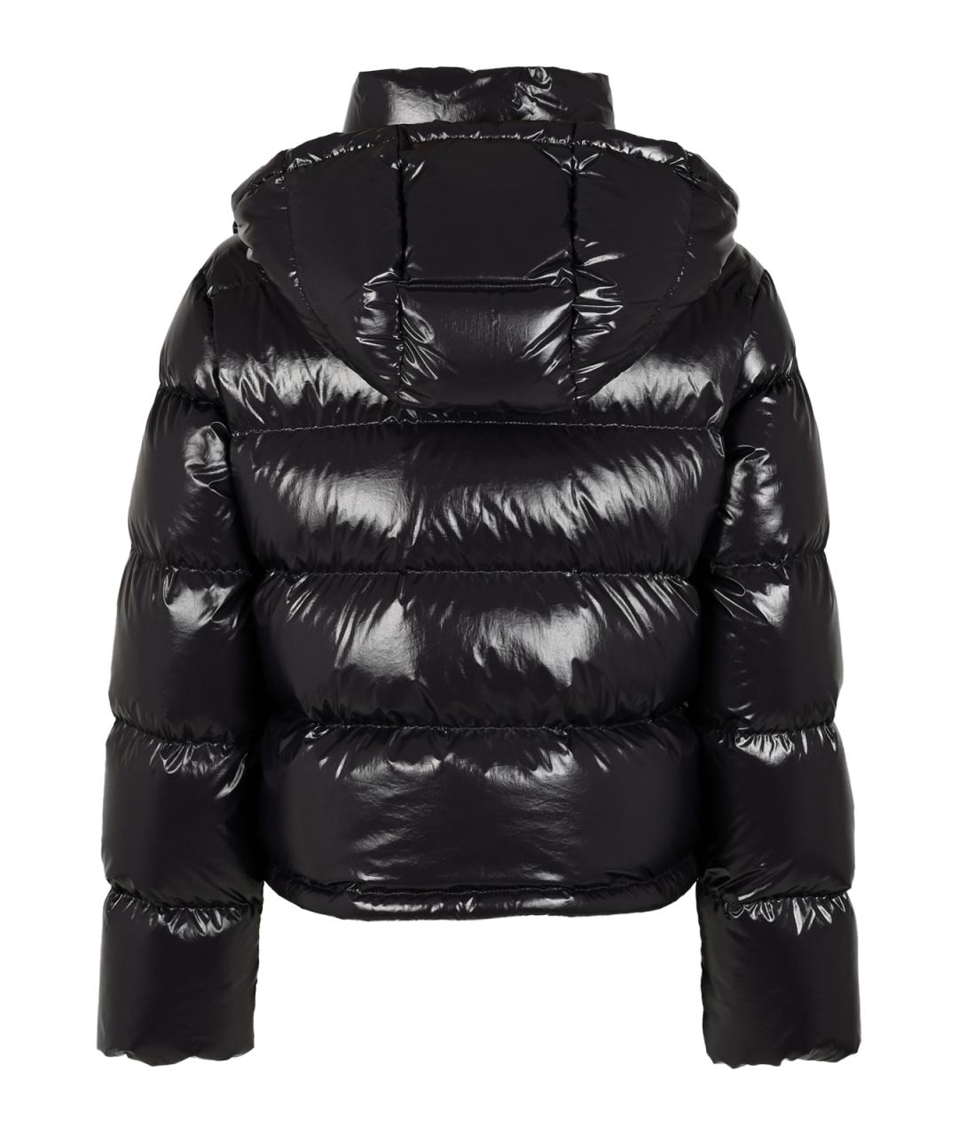 MONCLER Темно-синий полиамидовый пуховик, фото 2