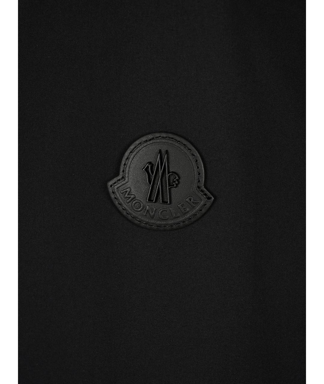MONCLER Черная полиамидовая куртка, фото 3