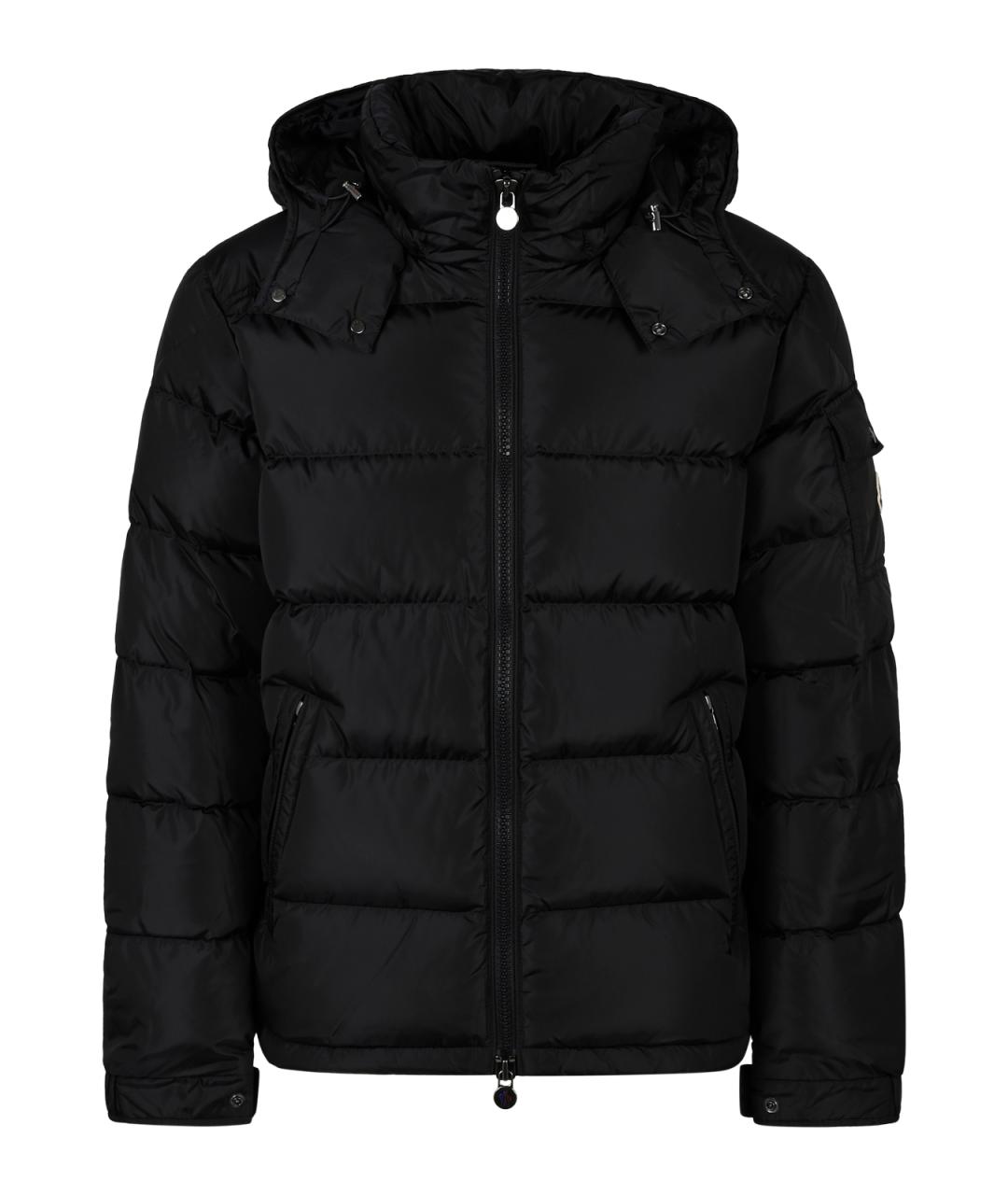 MONCLER Темно-синий синтетический пуховик, фото 2