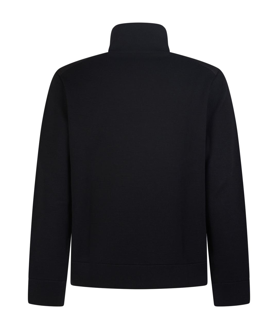 MONCLER Черный полиамидовый кардиган, фото 2