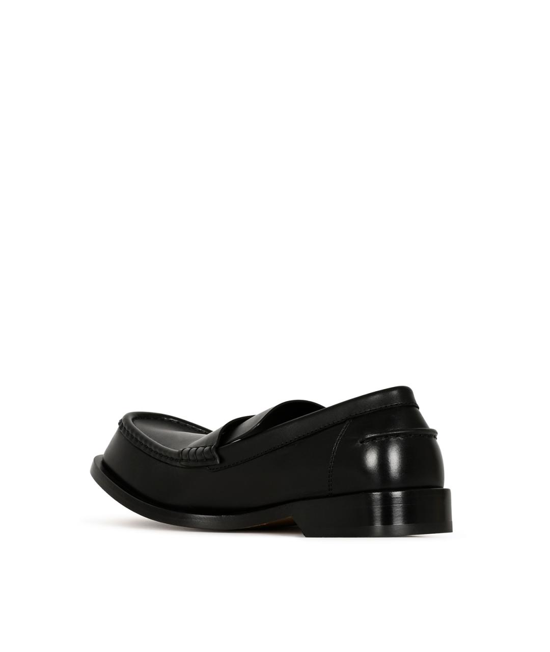 LOEWE Черные кожаные лоферы, фото 3