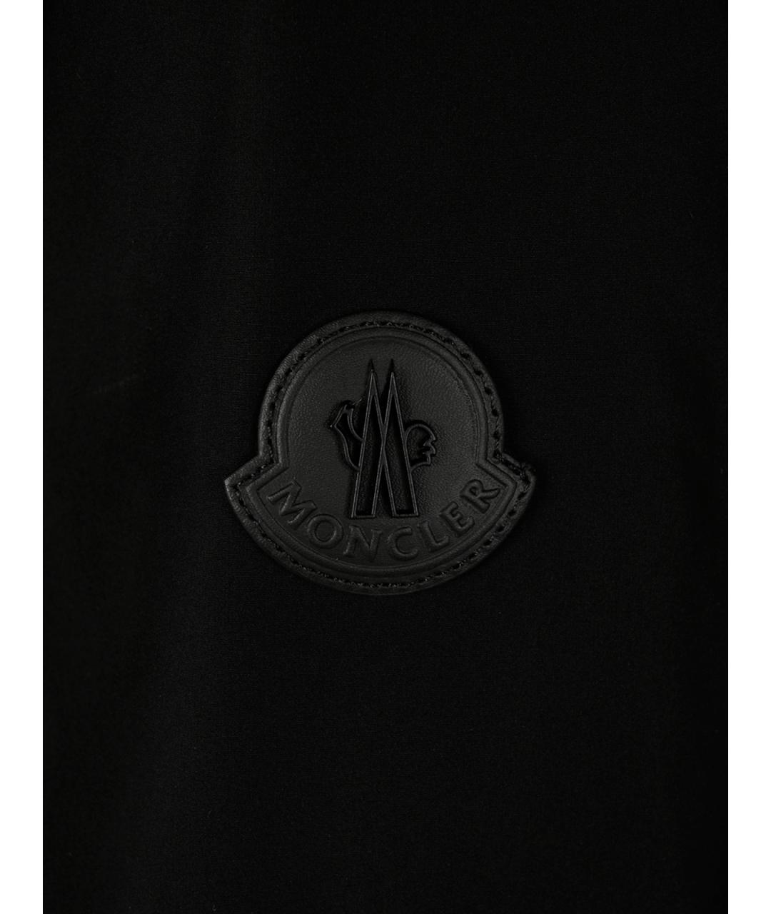 MONCLER Черная синтетическая куртка, фото 3