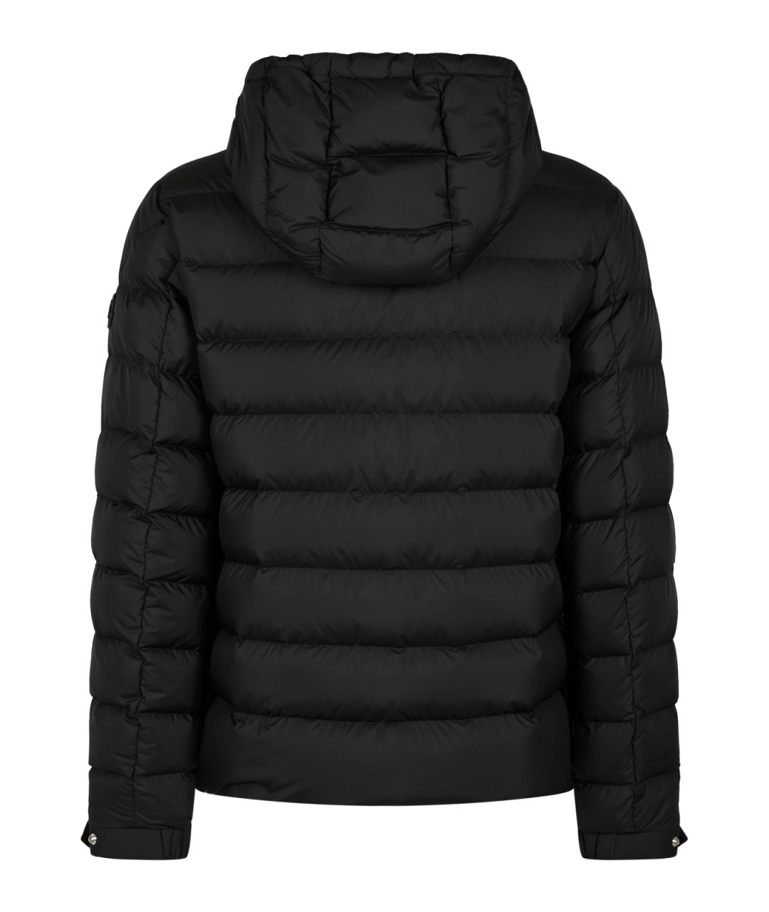MONCLER Черный полиэстеровый пуховик, фото 2