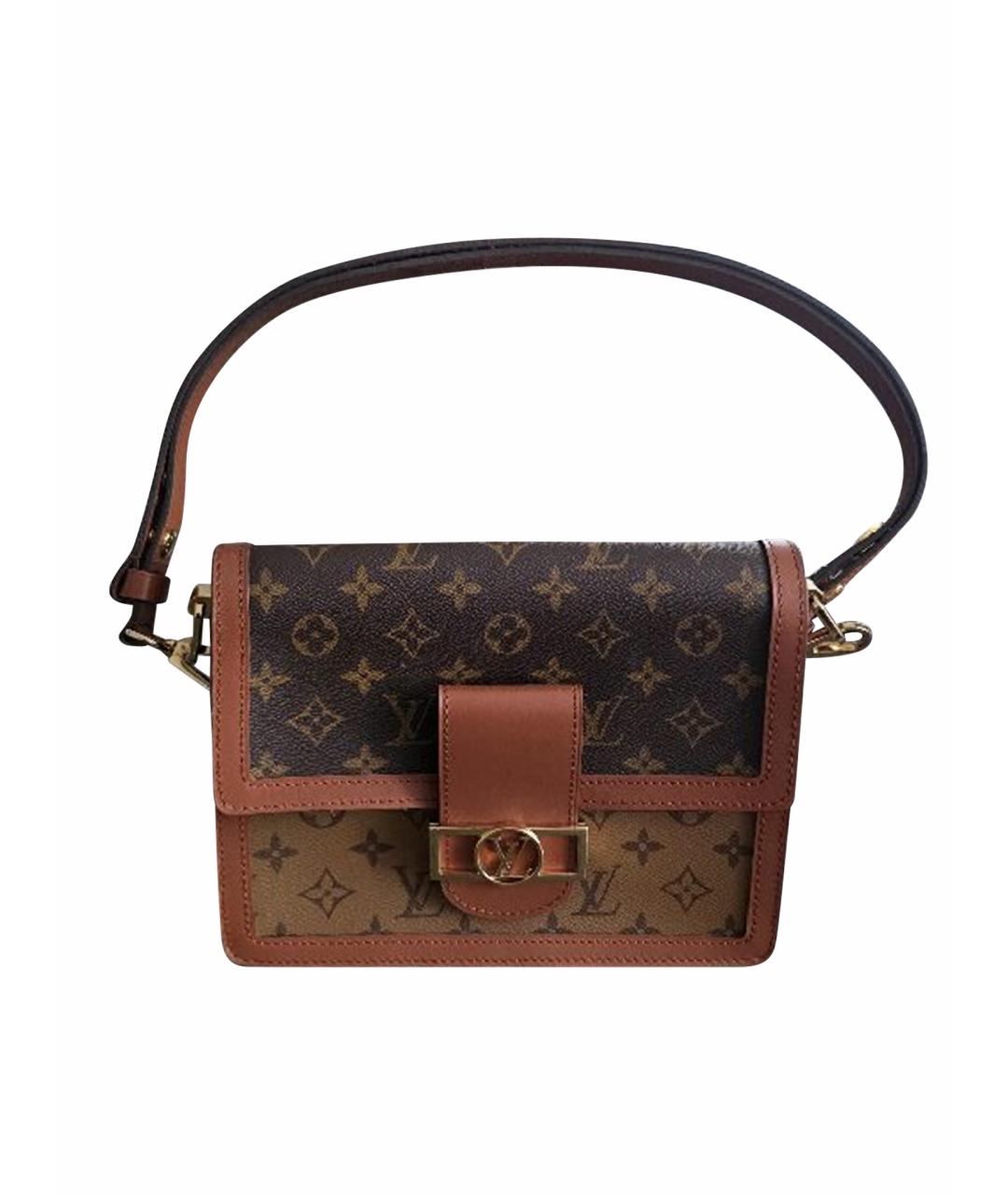 LOUIS VUITTON Коричневая сумка через плечо из канвы, фото 1
